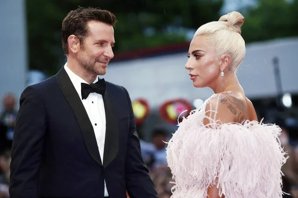 Venice Italië August Bradley Cooper Lady Gaga Wonen Première Bij — Stockfoto