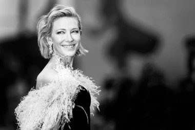 Cate Blanchett, 31 Ağustos 2018 'de Venedik, İtalya' da düzenlenen 75. Venedik Film Festivali sırasında 