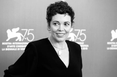 Olivia Colman, 30 Ağustos 2018 'de Venedik Film Festivali sırasında İtalya' nın Venedik kentinde düzenlenen 