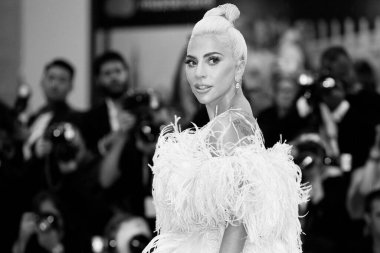 Venedik, İtalya - 31 Ağustos 2018 'de Venedik, İtalya' da düzenlenen 75. Venedik Film Festivali sırasında Lady Gaga 'A Star is Born' filminin prömiyerine katıldı..