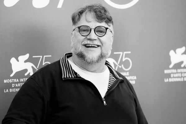 Venice Italy Αυγουστου Guillermo Del Toro Παρευρίσκεται Στη Φωτογράφηση Της — Φωτογραφία Αρχείου