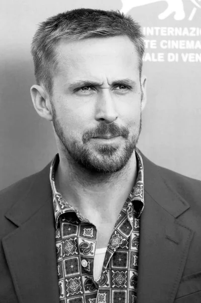 Venecia Italia Agosto Ryan Gosling Asiste Foto Llamada Película First — Foto de Stock