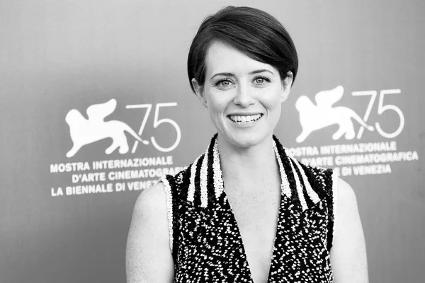 Venice Italien Augusti Claire Foy Deltar Fotosamtalet Filmen First Man — Stockfoto