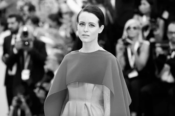 Venice Italy August Claire Foy Attends Premiere Movie First Man — Stock Photo, Image