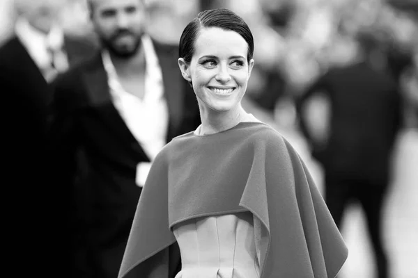 Venice Italy August Claire Foy Attends Premiere Movie First Man — Stock Photo, Image