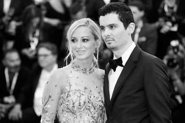 Venice Itália Agosto Olivia Hamilton Damien Chazelle Assistem Estreia Filme — Fotografia de Stock