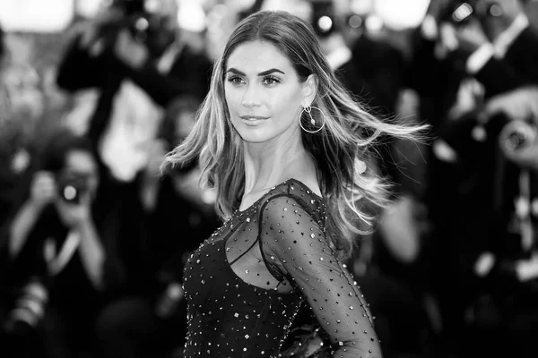 Venice Italy August Melissa Satta Walks Red Carpet Movie Roma — Stock Photo, Image