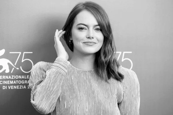 Venice Italy August Emma Stone Attends Favourite Photo Call 75Th — Stock Photo, Image