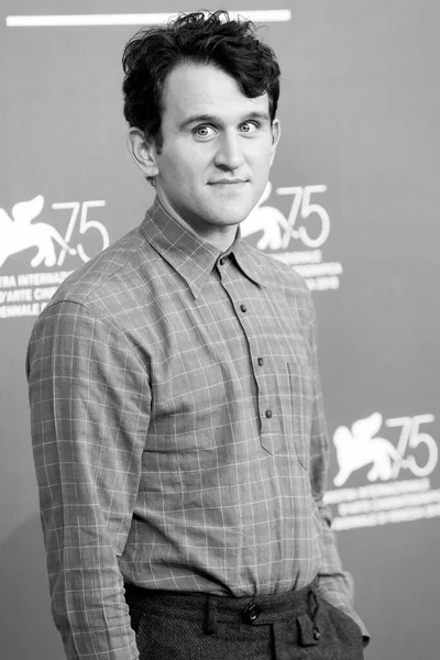 Venice Itálie 2018 Harry Melling Zúčastní Ballad Buster Scruggs Fotohovoru — Stock fotografie