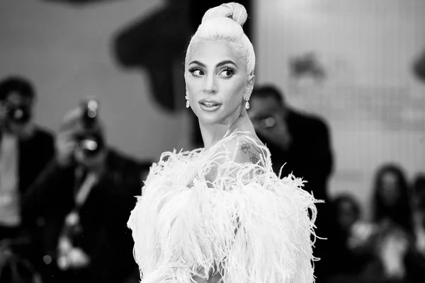 Venice Italië August Lady Gaga Woont Première Van Film Star — Stockfoto