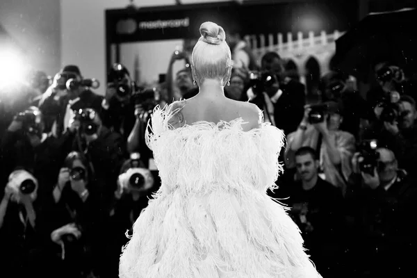 Venice Włochy Sierpnia Lady Gaga Uczestniczy Premierze Filmu Narodziny Gwiazdy — Zdjęcie stockowe