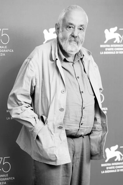 Venice Itália Setembro Mike Leigh Participa Sessão Fotográfica Filme Peterloo — Fotografia de Stock