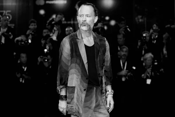 Venezia Italia Settembre Thom Yorke Cammina Sul Tappeto Rosso Del — Foto Stock