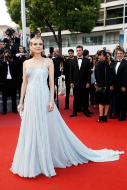 13 Mayıs 2018 'de Cannes, Fransa' da düzenlenen 71. Cannes Film Festivali 'nde aktris Diane Kruger 