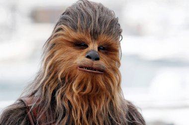 Chewbacca 15 Mayıs 2018 'de Cannes, Fransa' da düzenlenen 71. Cannes Film Festivali sırasında 'Solo: A Star Wars Story' nin fotoğraf çağrısına katıldı..