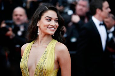 CANNES, FRANCE - MAY 15: Shanina Shaik attends the screening of 'Solo: A Star Wars Story' during the 71st Cannes Film Festival on May 15, 2018 in Cannes, France.  clipart