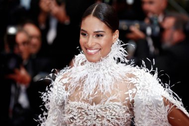 Cindy Bruna, 16 Mayıs 2018 'de Fransa' nın Cannes kentinde düzenlenen 71. Cannes Film Festivali sırasında 
