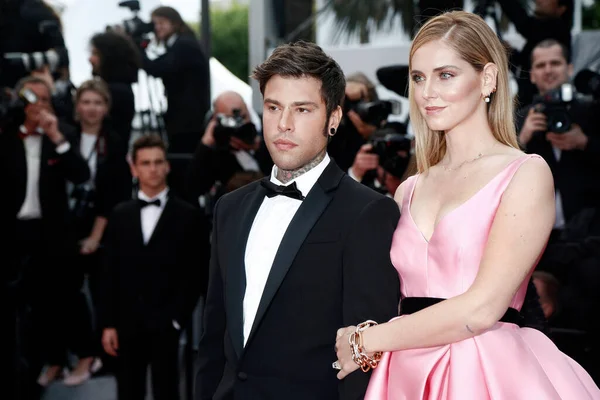 Cannes Frankrijk Mei Chiara Ferragni Fedez Wonen Première Van Sink — Stockfoto