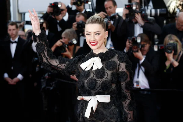 Cannes France May Amber Heard Attends Girls Sun 71St Cannes — 스톡 사진