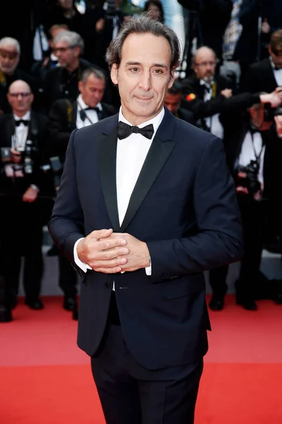 Cannes France Μαΐου Alexandre Desplat Παρευρίσκεται Στην Προβολή Του Blackkklansman — Φωτογραφία Αρχείου