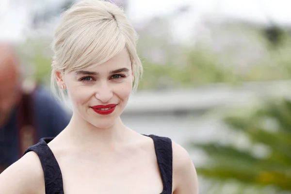 Cannes França Maio Emilia Clarke Participa Chamada Fotográfica Solo Star — Fotografia de Stock