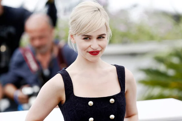 Cannes Frankrike Maj Emilia Clarke Deltar Fotosamtalet Solo Star Wars — Stockfoto