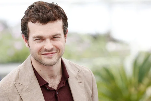 Cannes Francie Května Alden Ehrenreich Zúčastní Focení Solo Star Wars — Stock fotografie