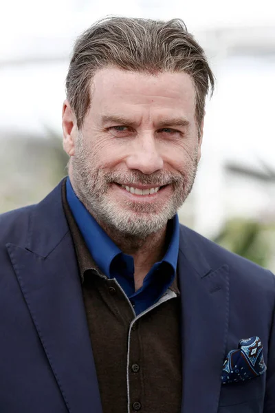 Cannes Frankrijk Mei John Travolta Neemt Deel Aan Het Fotogesprek — Stockfoto