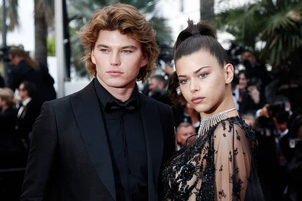 Cannes França Maio Georgia Fowler Jordan Barrett Participam Exibição Solo — Fotografia de Stock