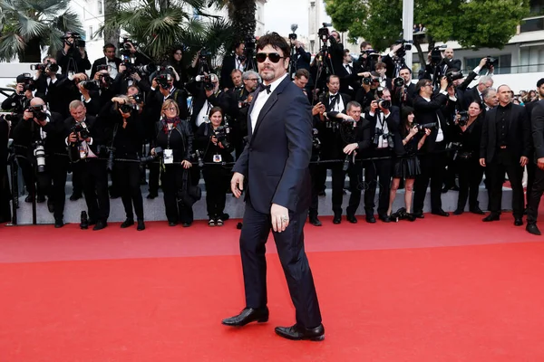 Cannes Francie Května Benicio Del Toro Zúčastní Promítání Solo Star — Stock fotografie