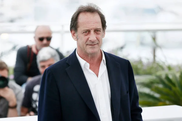 Cannes Francie Května Herec Vincent Lindon Zúčastní Focení Válce Během — Stock fotografie