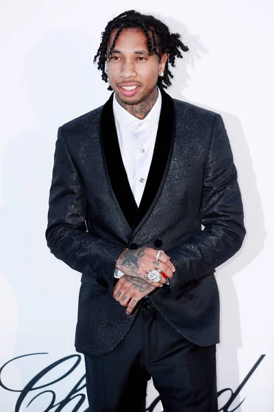 Cap Antibes Francie Května Rapper Tyga Přijíždí Amfar Gala Cannes — Stock fotografie