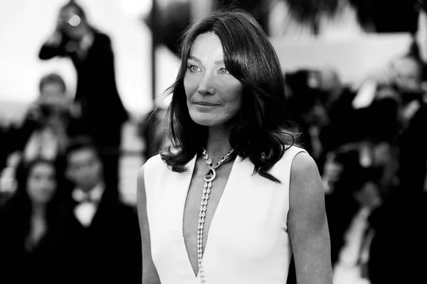 Cannes Francie Května Carla Bruni Zúčastní Promítání Filmu Umyvadlo Nebo — Stock fotografie