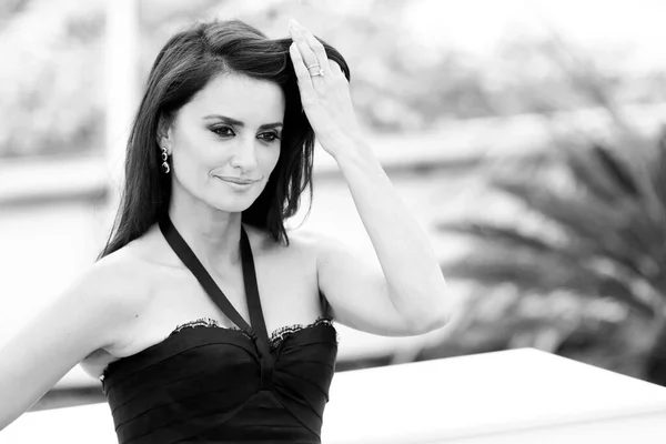 Cannes Frankrike Maj Penelope Cruz Deltar Fotosamtalet Alla Vet Filmfestivalen — Stockfoto