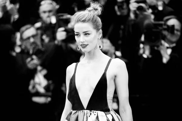 Cannes France May Amber Heard Attends Premiere Sorry Angel 71St — 스톡 사진