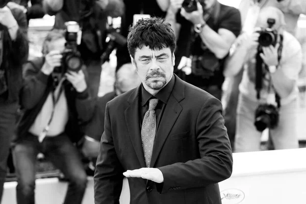 Cannes Frankrike Maj Benicio Del Toro Deltar Juryn Vissa Regard — Stockfoto