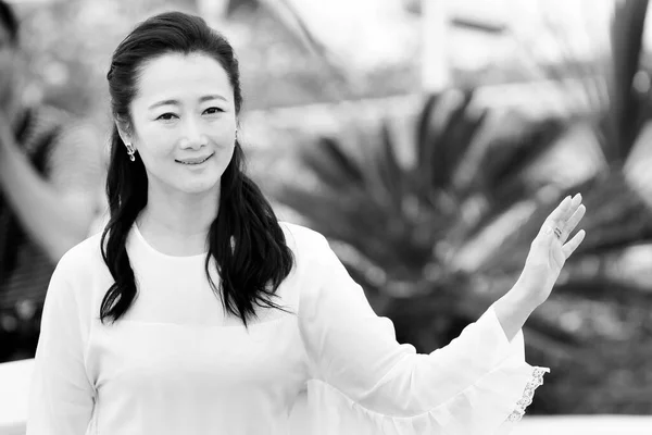Cannes Frankrijk Mei Actrice Tao Zha Woont Foto Oproep Van — Stockfoto