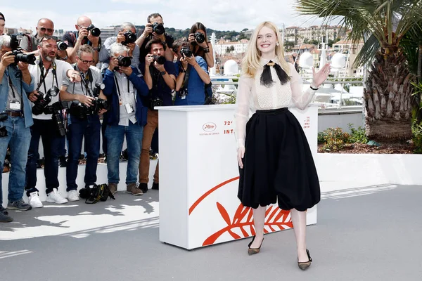 Cannes Francie Května Porota Člen Poroty Elle Fanning Zúčastní Focení — Stock fotografie