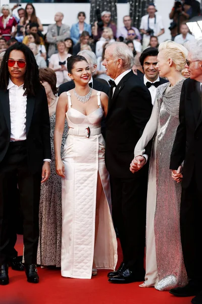 Cannes Frankrijk Mei Selena Gomez Bill Murray Wonen Openingsceremonie Bij — Stockfoto