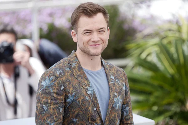 Cannes Francia Mayo Taron Egerton Asiste Foto Llamada Película Rocketman — Foto de Stock