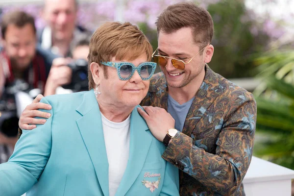 Cannes France May Sir Elton John Taron Egerton Attend Photo — Stock Photo, Image