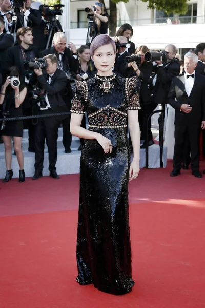 Cannes Frankrike Maj Singer Chris Lee Alias Yuchun Vid Premiären — Stockfoto