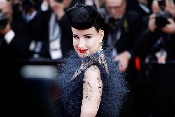 Cannes França Maio Dita Von Teese Participa Estreia Rocketman Durante — Fotografia de Stock