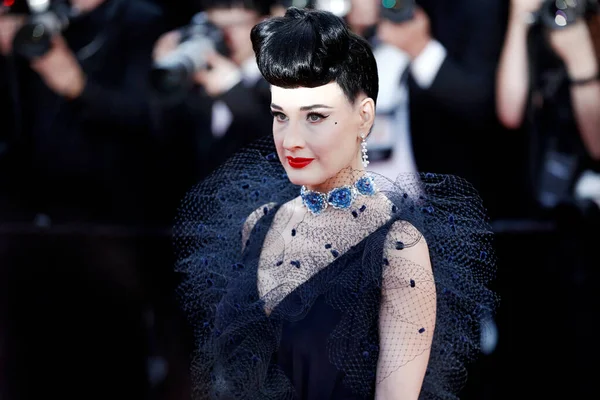 Cannes France May Dita Von Teese Attends Premiere Rocketman 72Nd — Stock Photo, Image