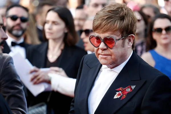 Kanies Francja Maj Sir Elton John Bierze Udział Premierze Filmu — Zdjęcie stockowe