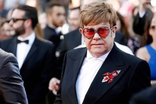 Cannes France Mai Sir Elton John Assiste Première Film Rocketman — Photo