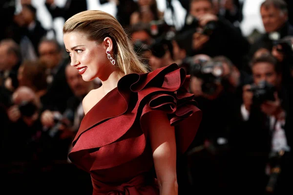 Cannes France May Amber Heard Attends Premiere Movie Pain Glory — Stock Photo, Image