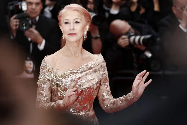 Cannes France May Helen Mirren Attends Premiere Movie Les Belles — Stock Photo, Image