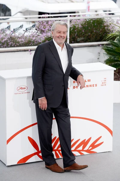Cannes França Maio Alain Delon Participa Chamada Fotográfica Para Palme — Fotografia de Stock