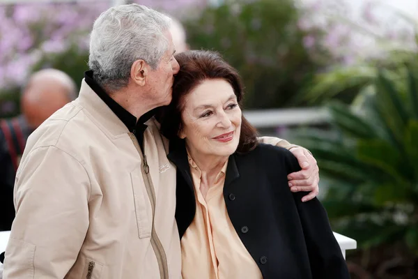 Cannes Francia Mayo Claude Lelouch Anouck Aimee Asisten Sesión Fotos —  Fotos de Stock